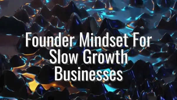 Founder Mindset For Slow Growth Businesses - founder mindset for slow growth