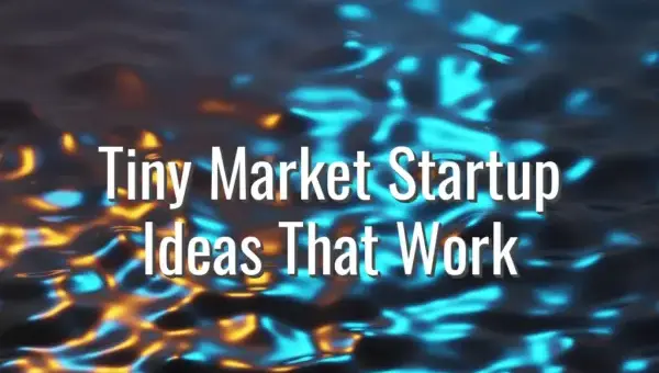 Tiny Market Startup Ideas That Work - tiny market startup ideas